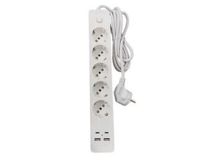 Power Strip 5 Sockets with 2 USB Ports and 2 Type C Ports
