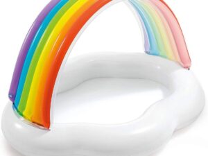 Rainbow cloud inflatable baby pool