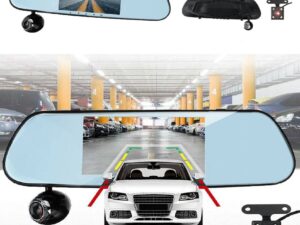 Rearview Mirror Dual Channel DVR Camera Recorder Dash Cam