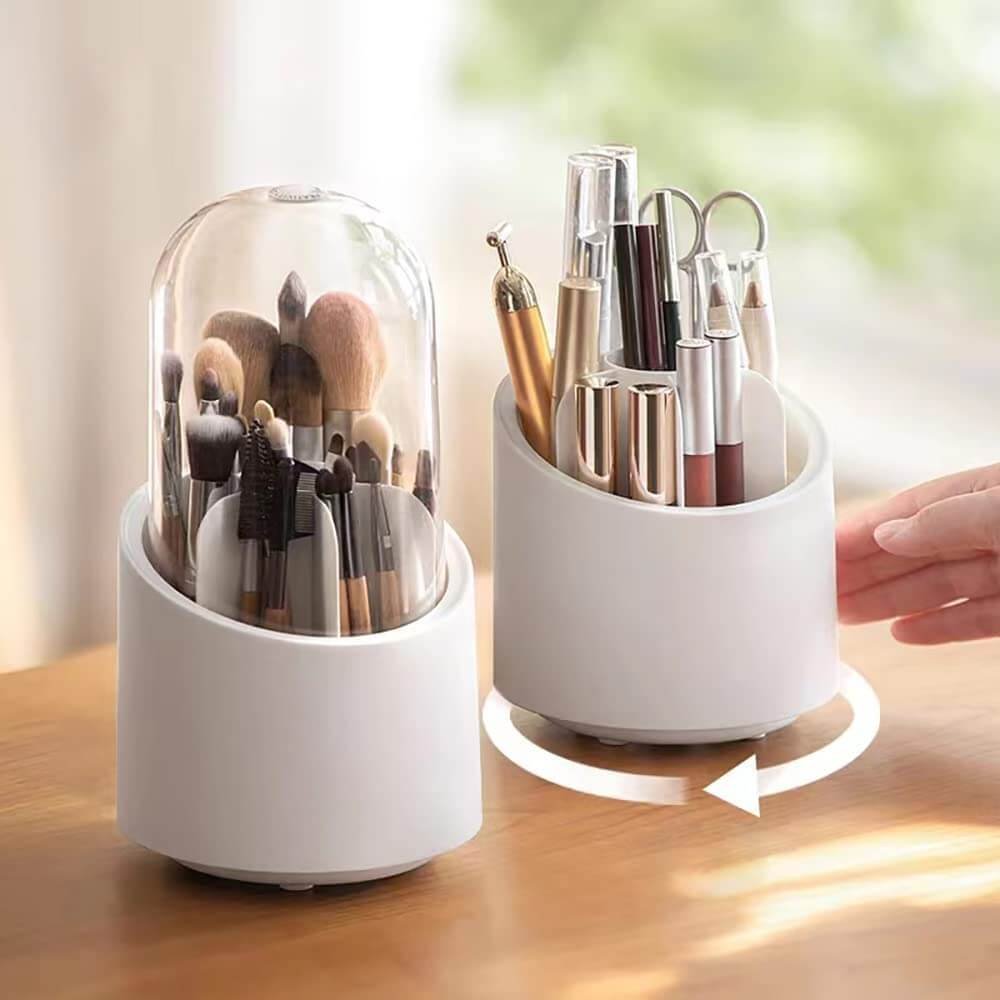 Rotating Makeup Brush Storage Box