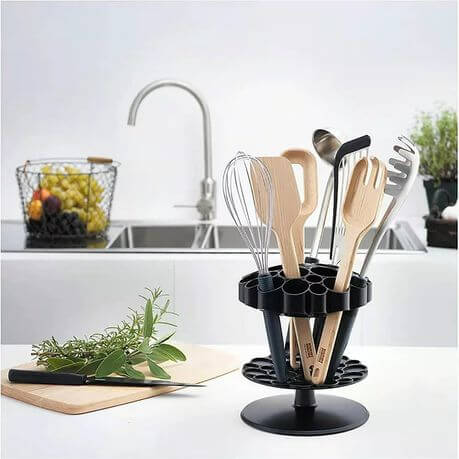 Rotating Utensil Holder Kitchen Organizer