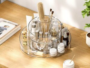Rotating Vanity Storage Cosmetic Tray