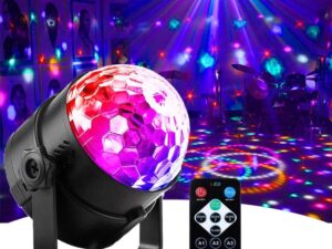 Round Multi Colour Remote Controlled Party Lamp