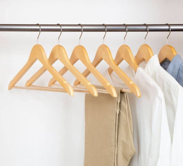 Set of 10 Wooden Hangers