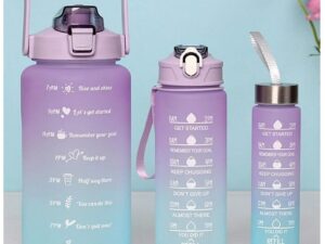 Set of 3 Motivational Water Bottles