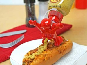 Sir Perky Novelty Condiment Bottle Topper