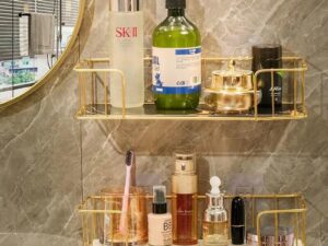 Small Bathroom Vanity Storage Rack