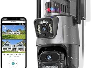 Smart Wireless Wifi Cctv Camera Dual Lens Indoor & Outdoor Security Camera