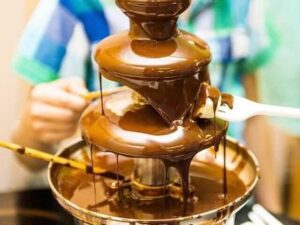 Stainless Steel 2 Tier Chocolate Fountain