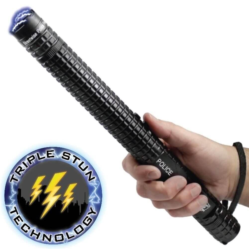 Super Stun Baton with Led Flashlight