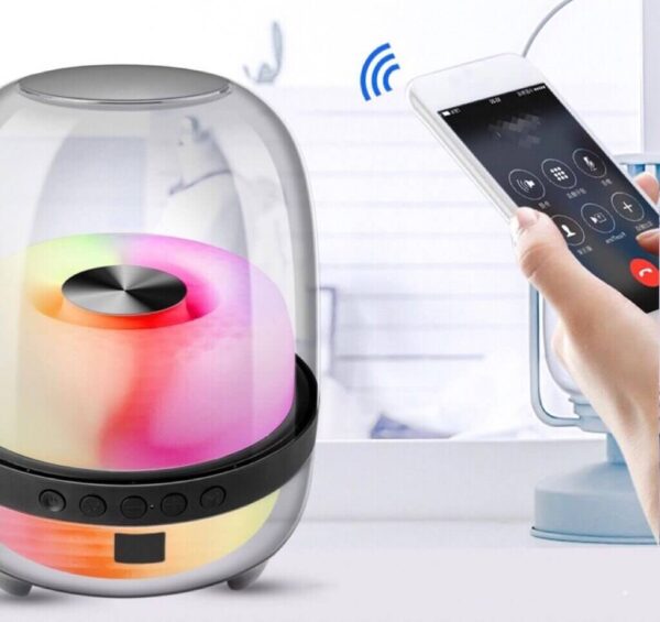 Transparent Design Crystal RGB Colorful Luminous BT 5.1 Speaker