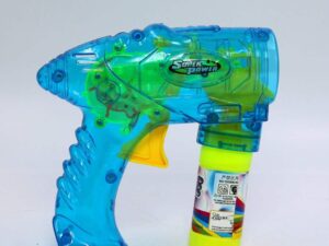 Transparent Light Up Bubble Gun
