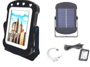 Travel Solar Light with Makeup Mirror and Solar Power Bank