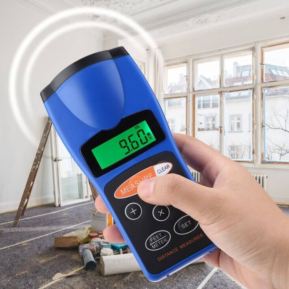 Ultrasonic Distance Measurer Laser Point Range Finder