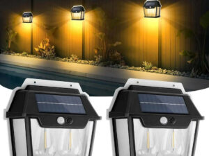 Waterproof Outdoor Solar Double Light Wall Lamp