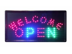 Welcome Open LED Sign Board