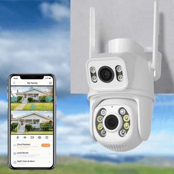 WiFi Dual Lens 6MP Camera Motion Detection