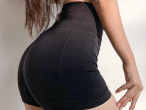 Women High Waist Seamless Gym Shorts