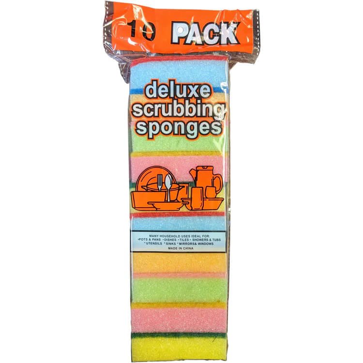 10 Piece Scrubbing Sponge