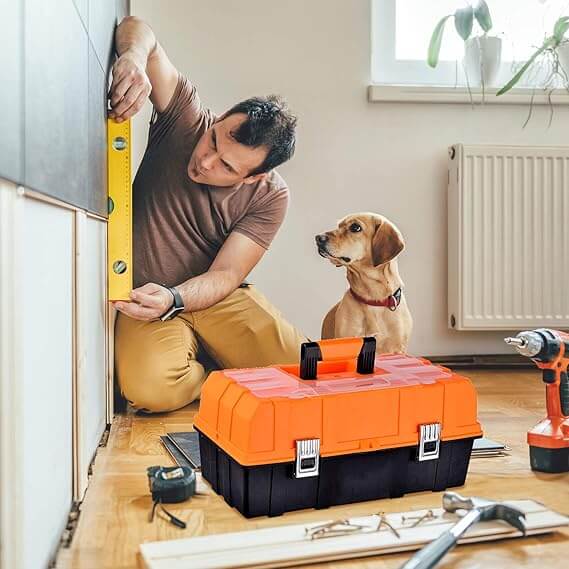 Three Layer Folding Hardware Tool Box 18CM