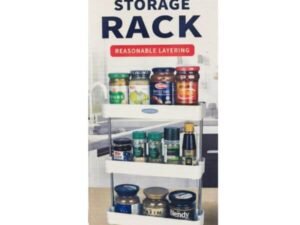 2 Tier Rotatable Steel Can Storage Rack