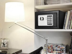 Electronic Digital Metal Safe Box with Keys