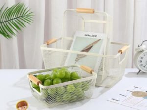 Large Stainless Steel Mesh Storage Basket