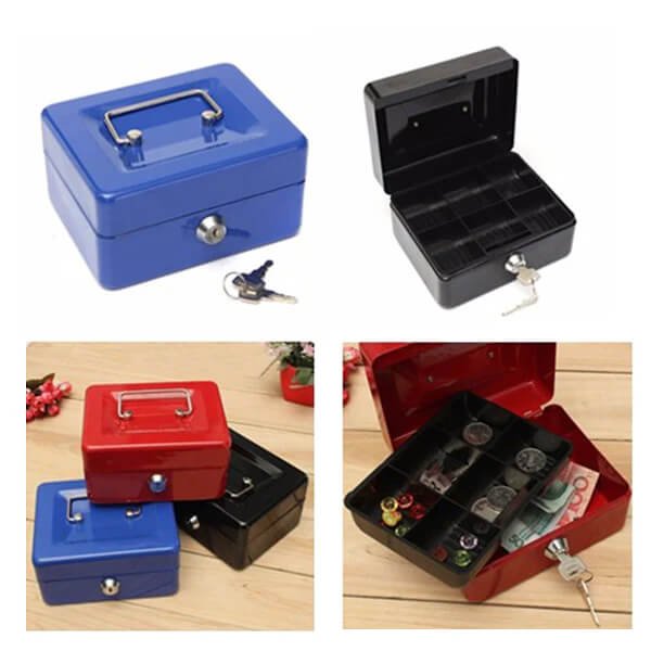 Lockable Metal Cash Box