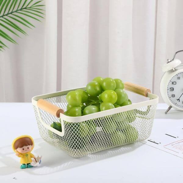 Medium Stainless Steel Mesh Storage Basket