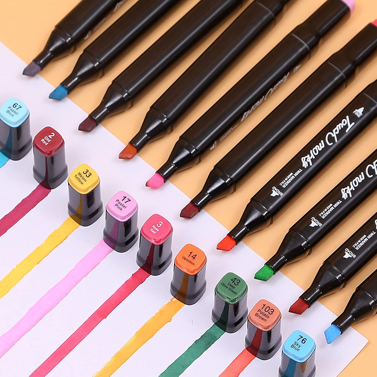 60PCS Sketch Art Markers for Kids