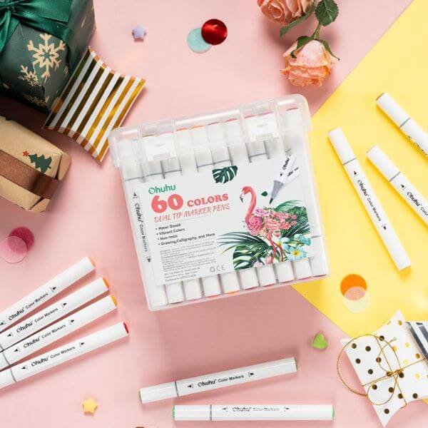 80PCS Waterproof Sketch Marker for Kids