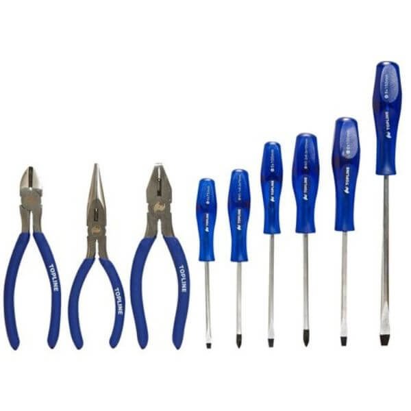 9 Piece Screwdriver and Plier Set 9 Piece Screwdriver and Plier Set