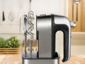Stainless Steel Hand Mixer with Stand