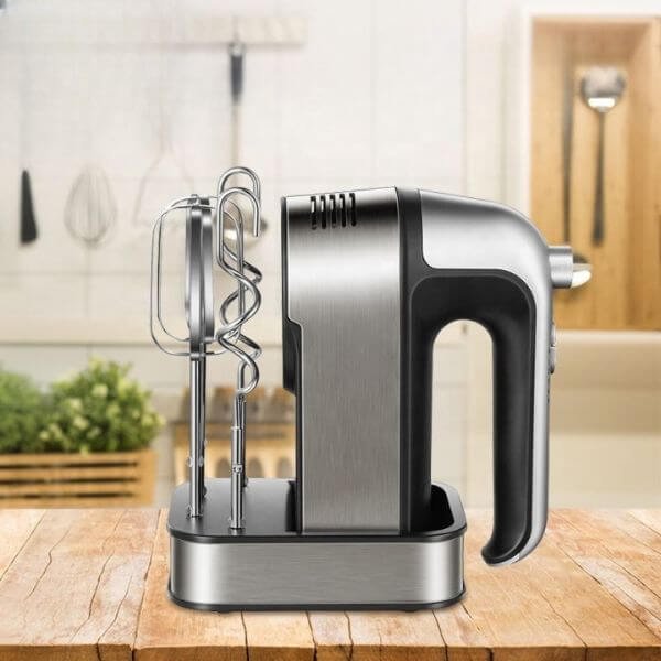 Stainless Steel Hand Mixer with Stand
